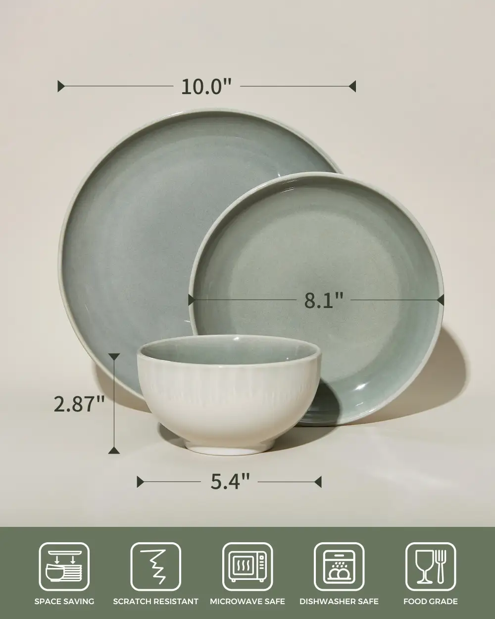 Handcrafted Reactive Glaze Dinnerware Set