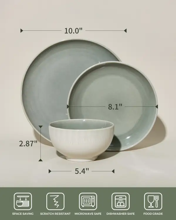 Handcrafted Reactive Glaze Dinnerware Set