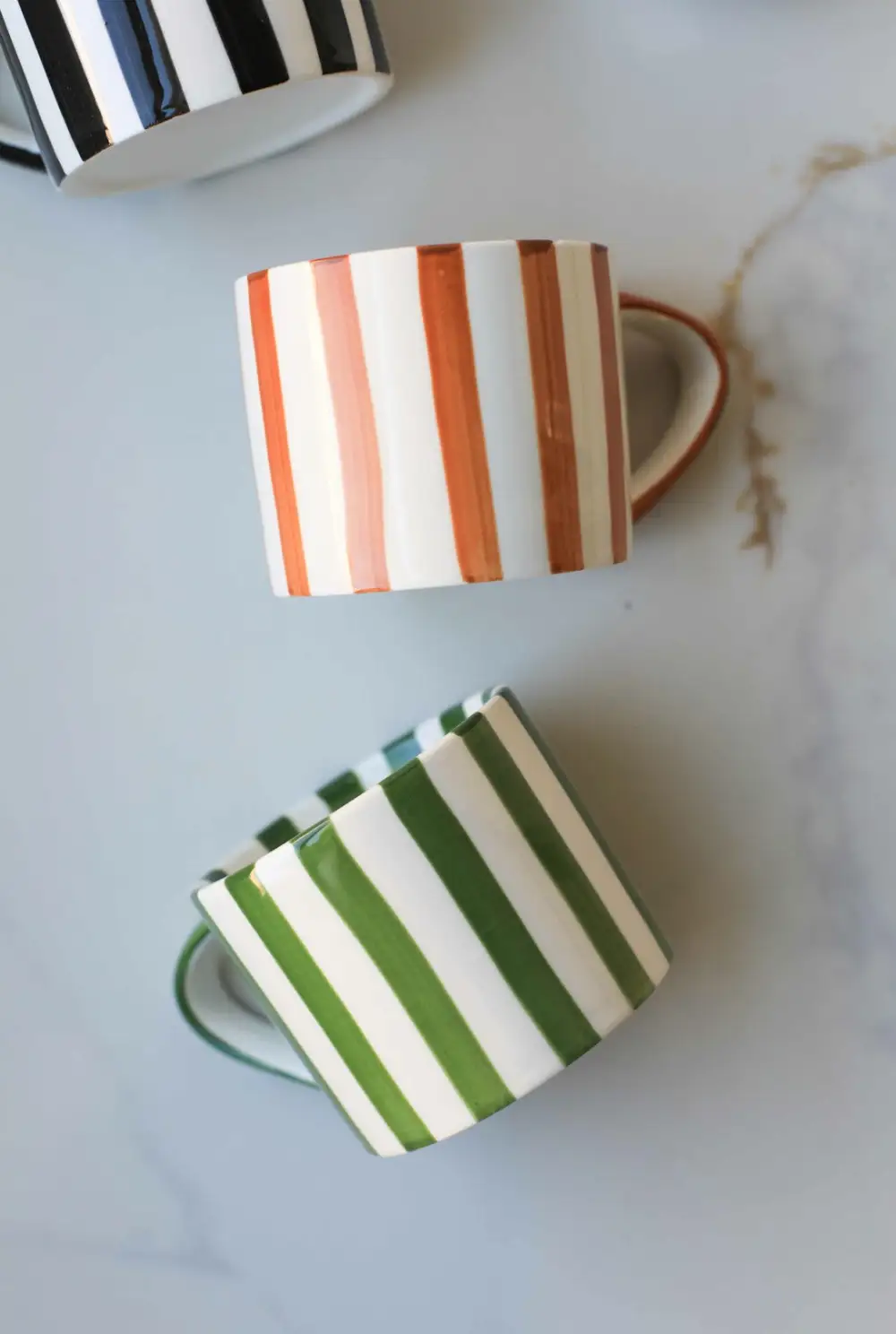 Playful Striped Ceramic Mug