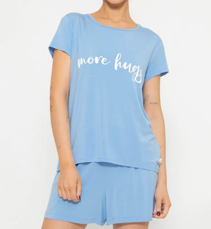 Light Blue Print Shirt
