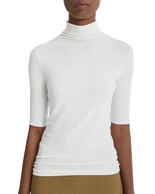 Leather Cotton Cashmere Sweater