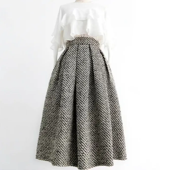 Polished Easy High Waist Skirt