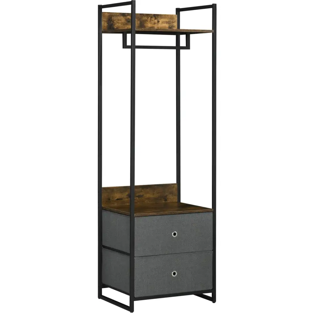 Freestanding Wardrobe With Storage Drawers