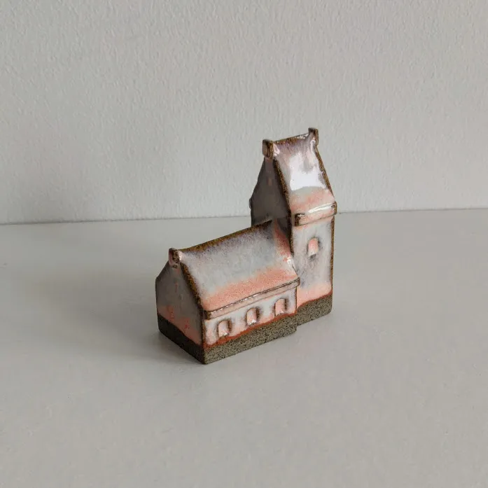 Handcrafted Ceramic Church Ornament