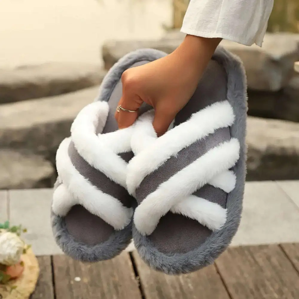 Easygoing Open Toe House Slippers
