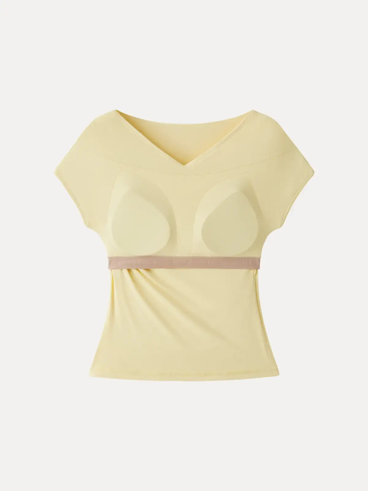 Surplice V-Neck Ruching Bra Top