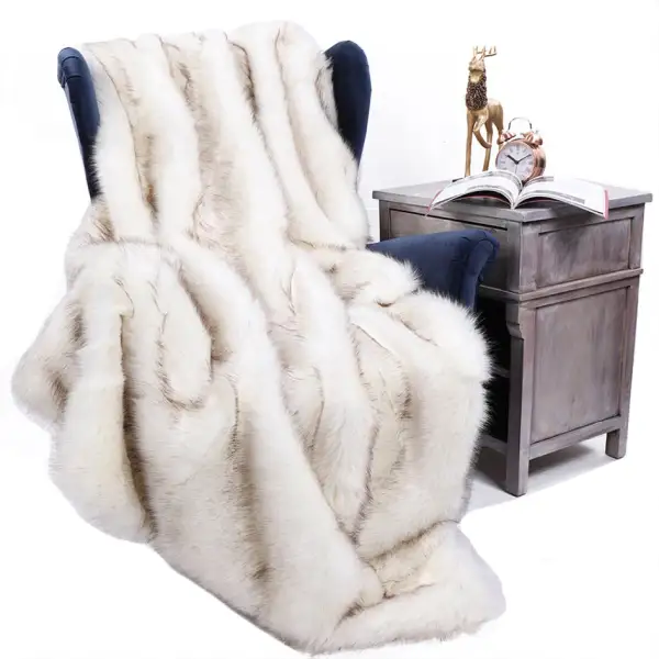 Faux-Fur Decorative Throw Blanket