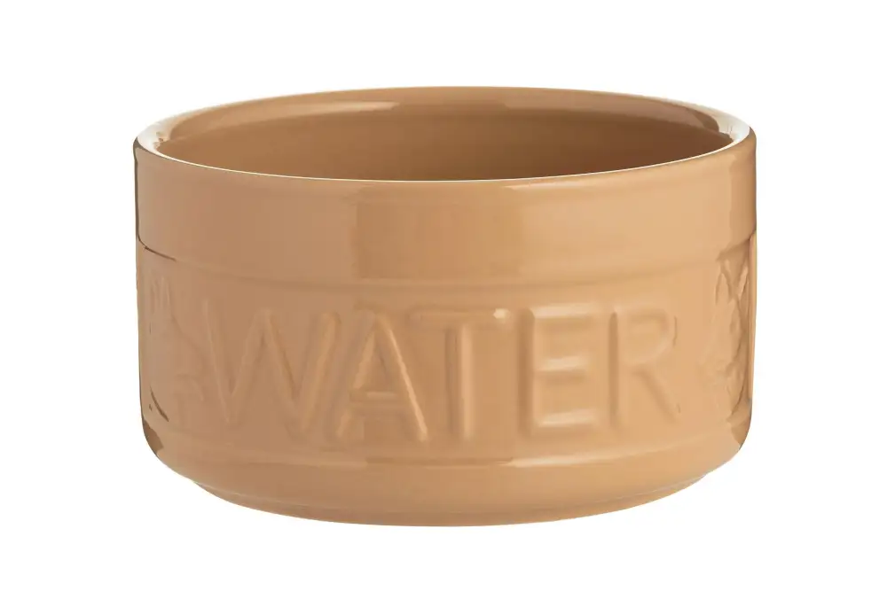 Cane Lettered Water Dish