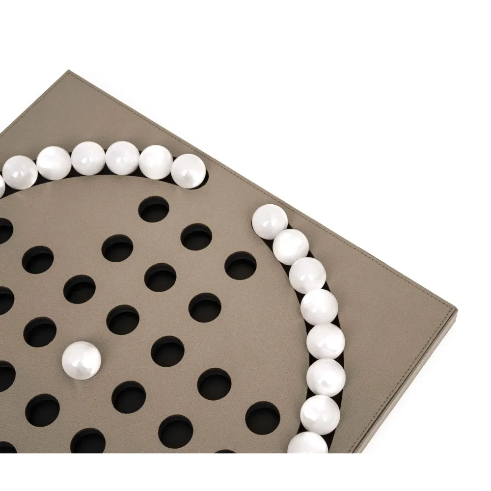 Pearl Pawns Leather Board Game
