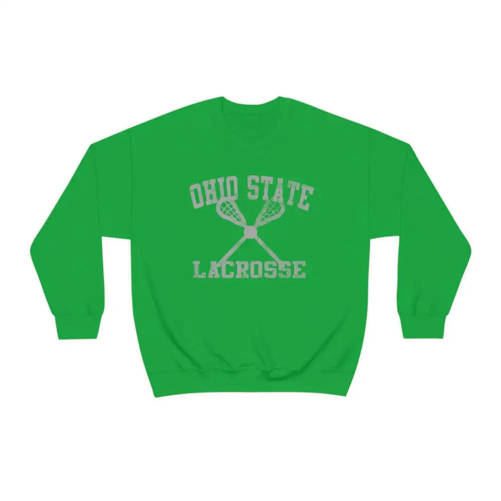 Sport Print Lacrosse Graphic Crewneck Sweatshirt