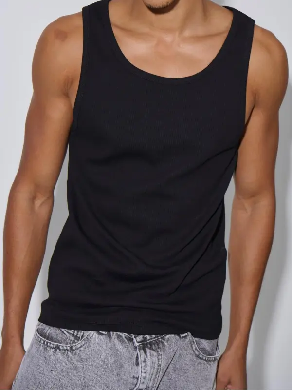 Comfortable And Soft Versatile Black Vest