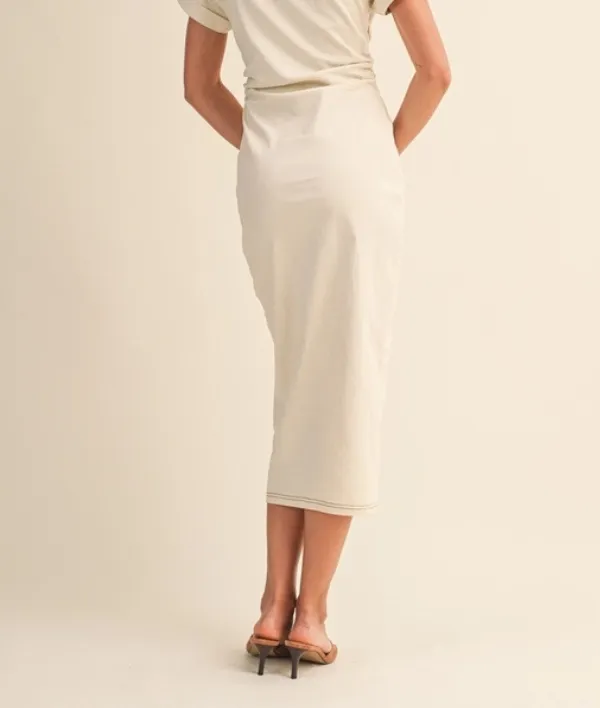 Classic Button Down Midi Dress