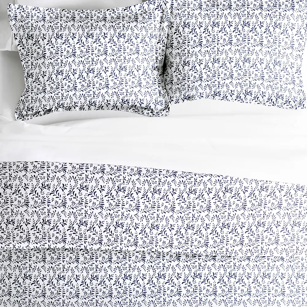 Burst of Vines Pattern Duvet Cover Set