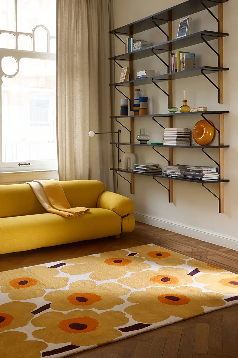 Wool Tufted Shag Layered Area Rug