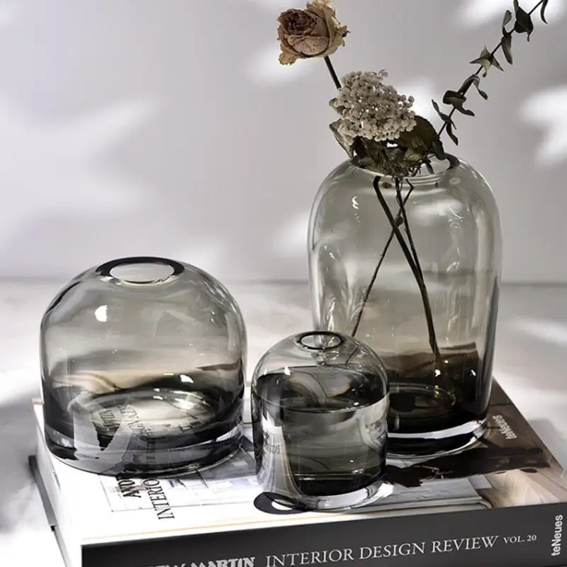 Glass Round Decorative Table Vase