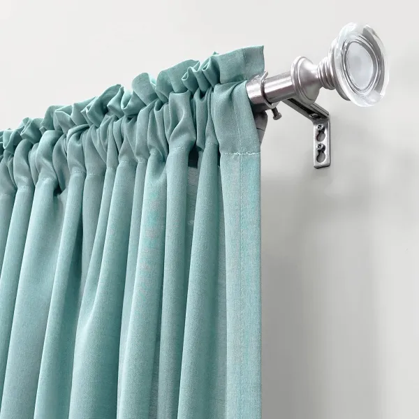 Adjustable Crystal Knob Finial Acrylic Curtain Rod