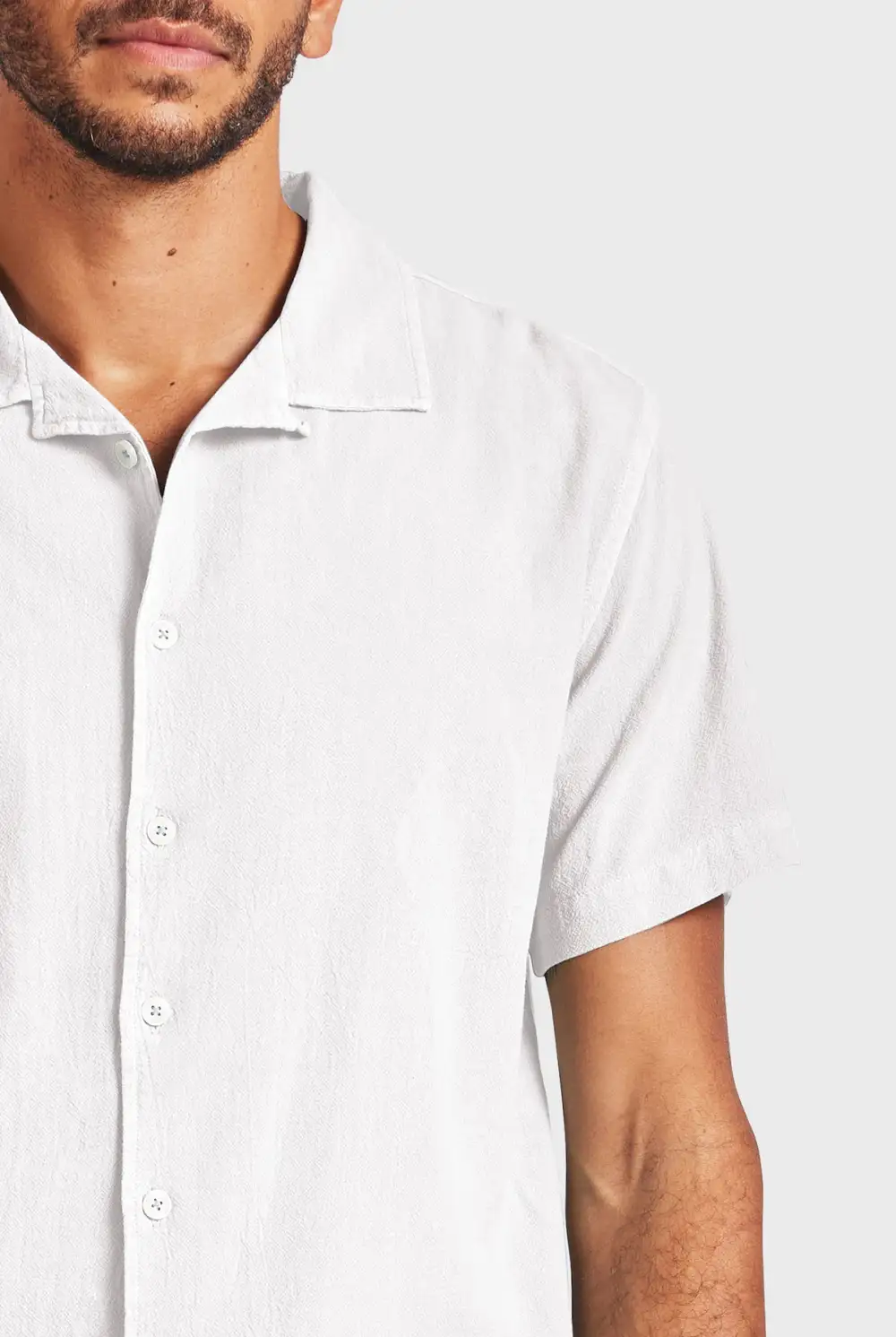 Oversized Linen Short Sleeve Button Down Shirt