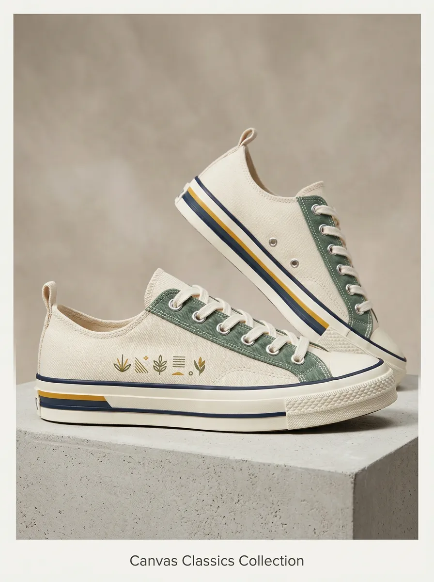Refined Tailored Women's Low-Top Canvas Shoes