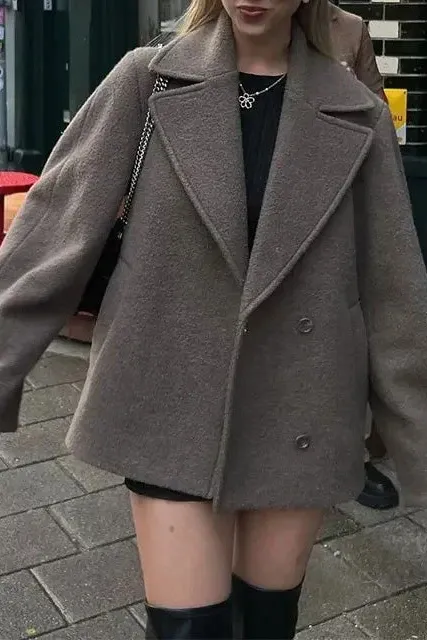 Cropped Wool Classic Jacket