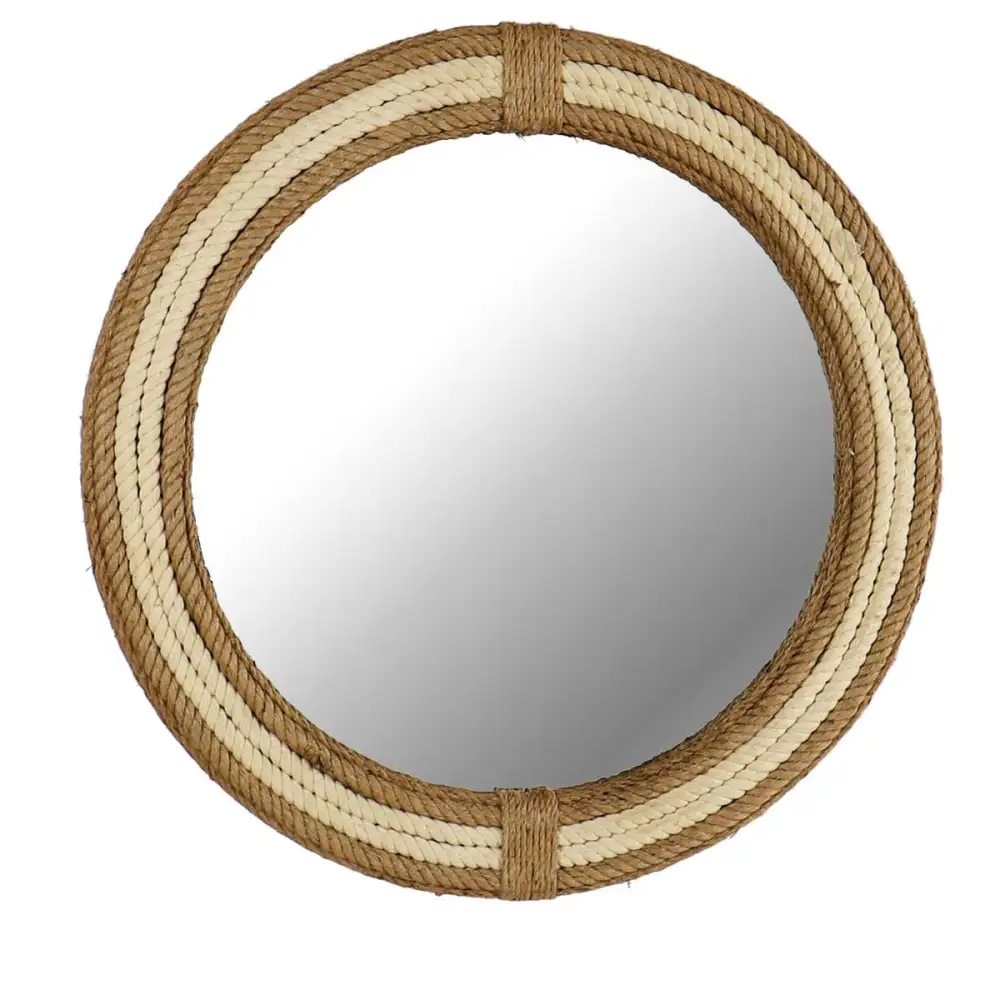 Refined Rope Round Wall Mirror