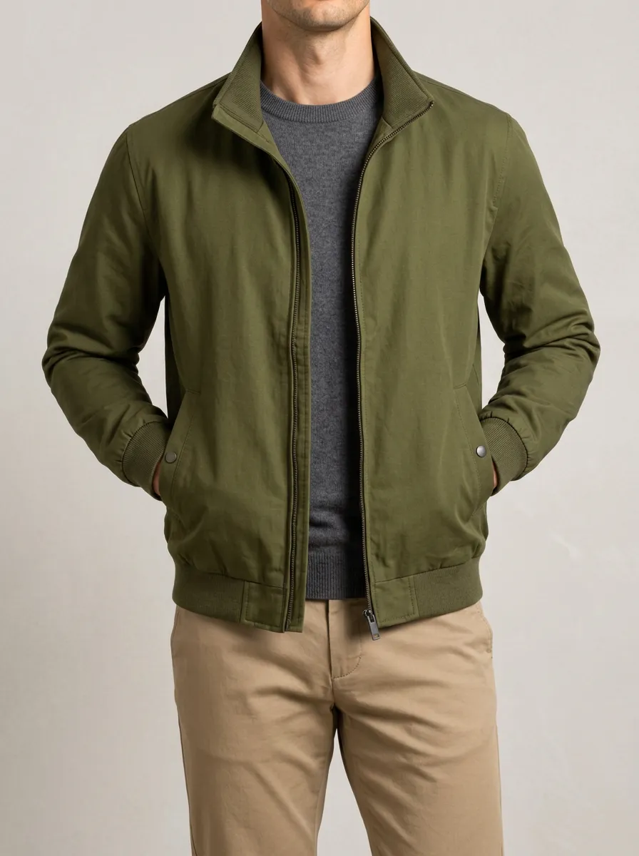 Zip Front Workwear Jacket