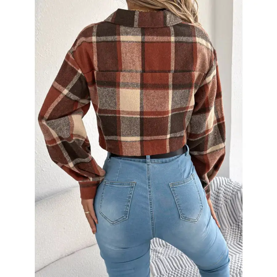 Button Up Cropped Jacket
