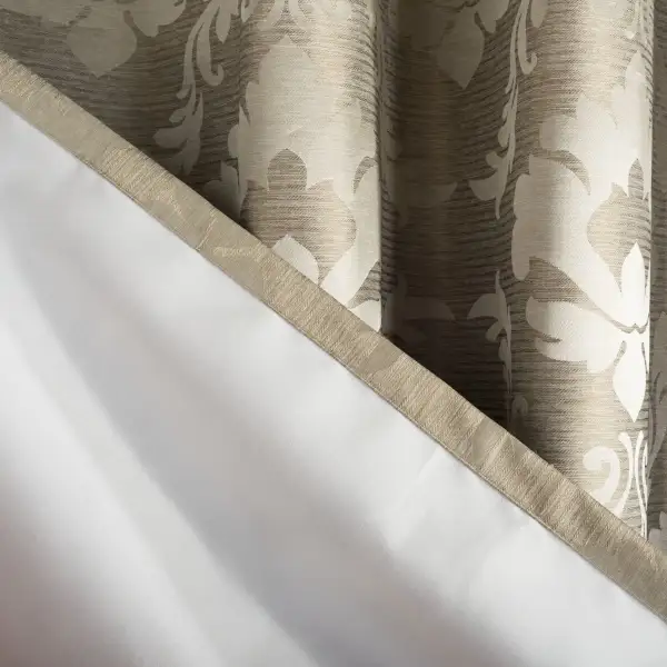 Blackout Damask Grommet Contemporary Curtain Panel