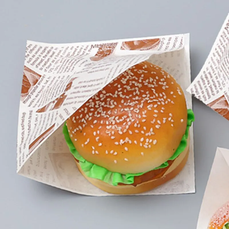 Hamburg Triangular Baking And Oil Proof Bags