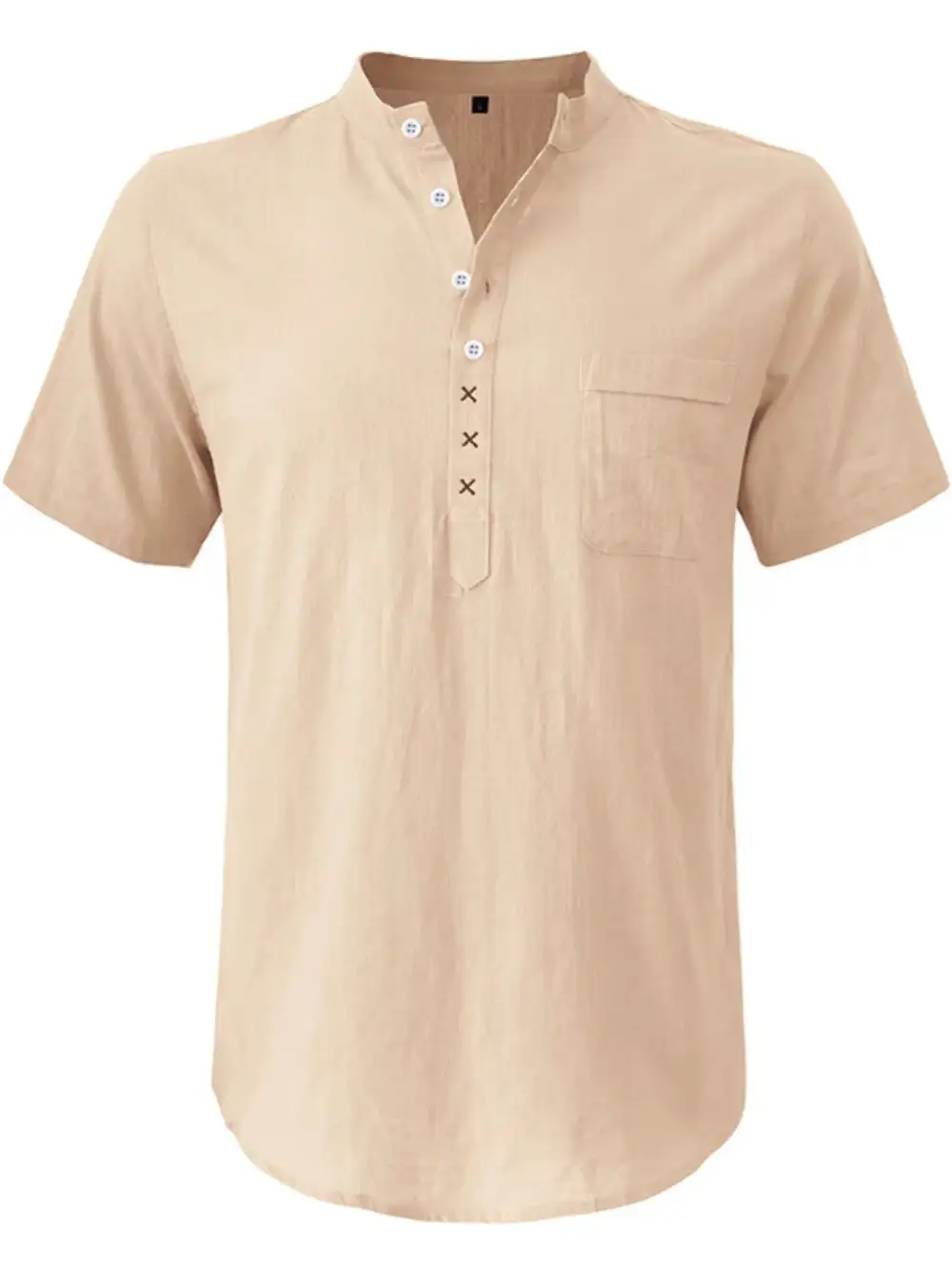 Textured Collared Short Sleeve Polo Shirt