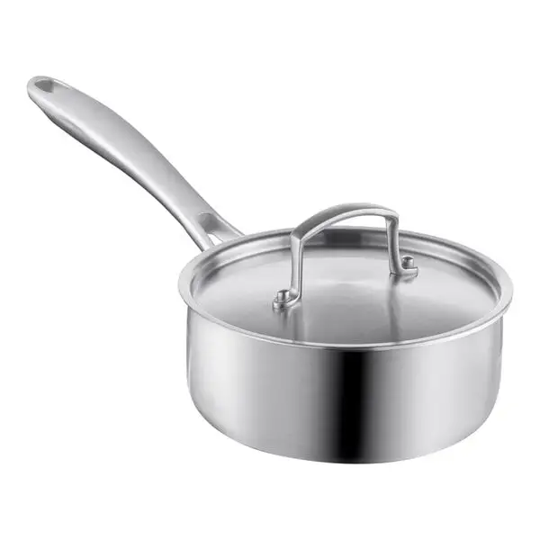 Tri Ply Stainless Steel Sauce Pan Butter Warmer with Cover