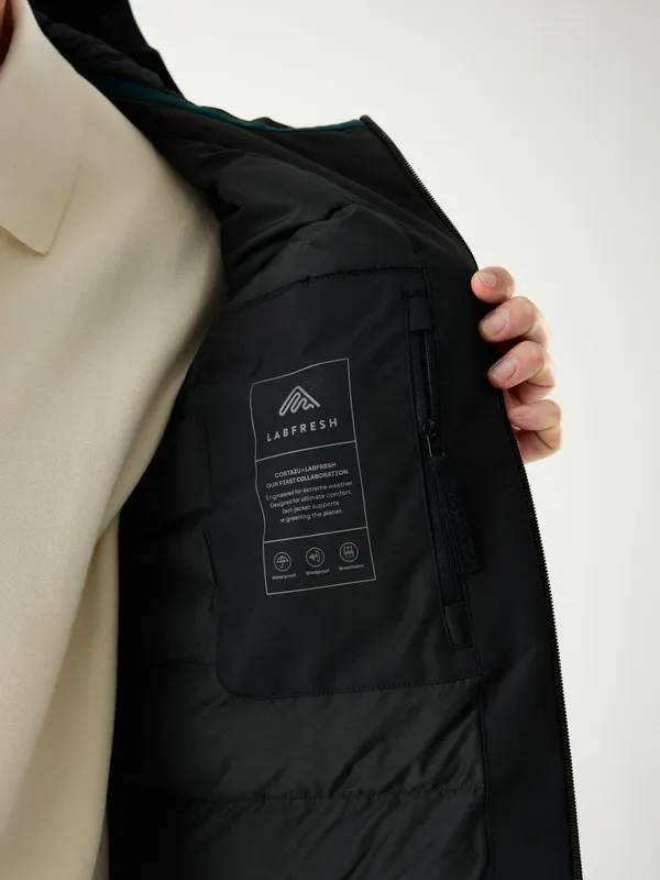Water-Resistant Parka Black