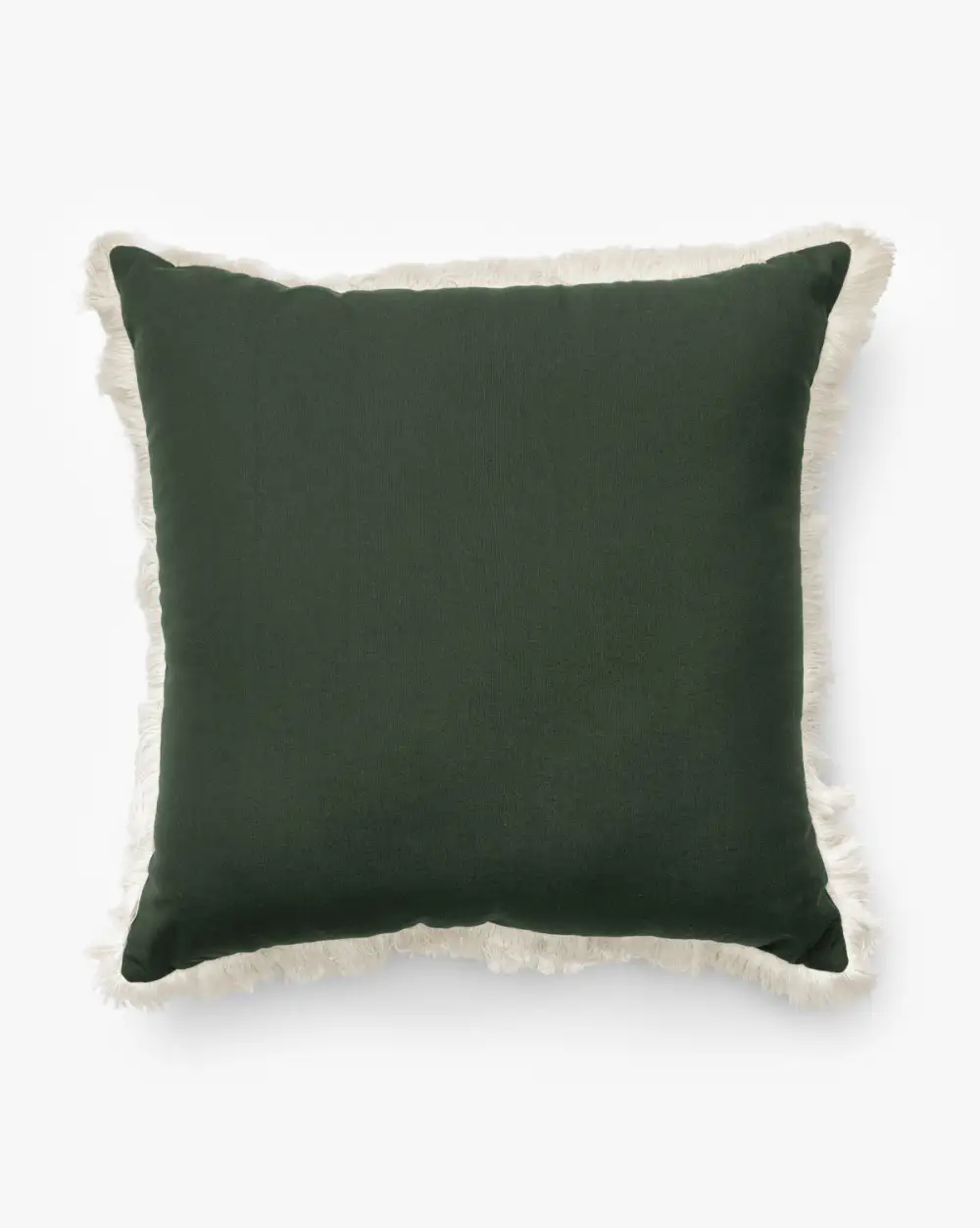 Fringe-Trim Indoor-Outdoor Pillow