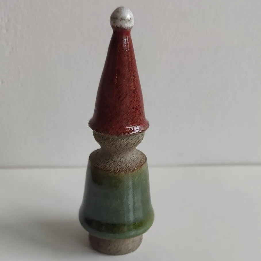 Handcrafted Ceramic Gnome Ornament