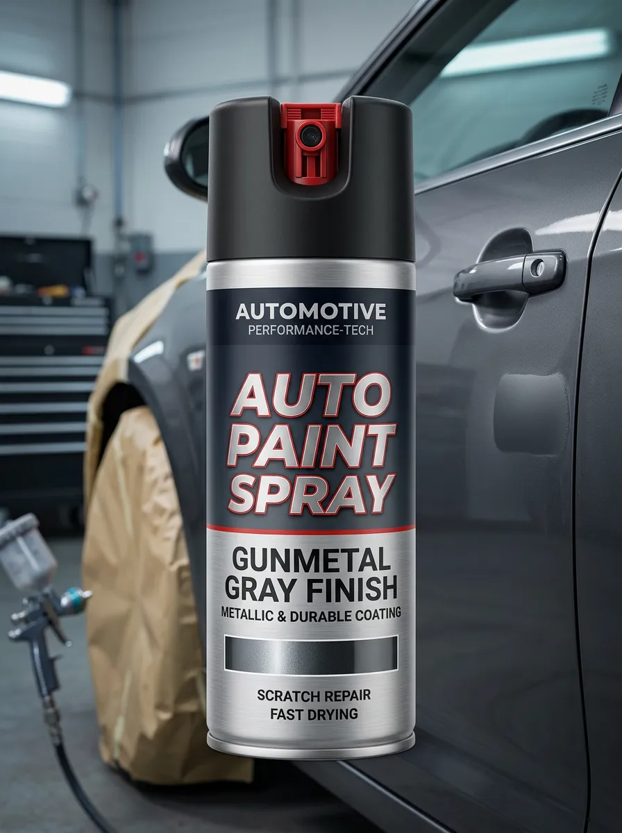 Gunmetal Gray Automotive Scratch Repair Paint Spray