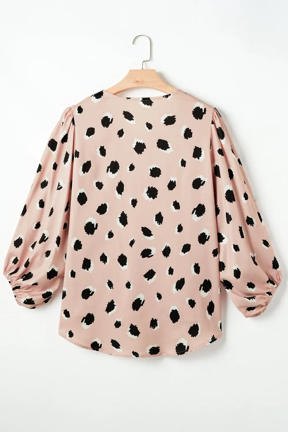 Leopard Print V-Neck Blouse