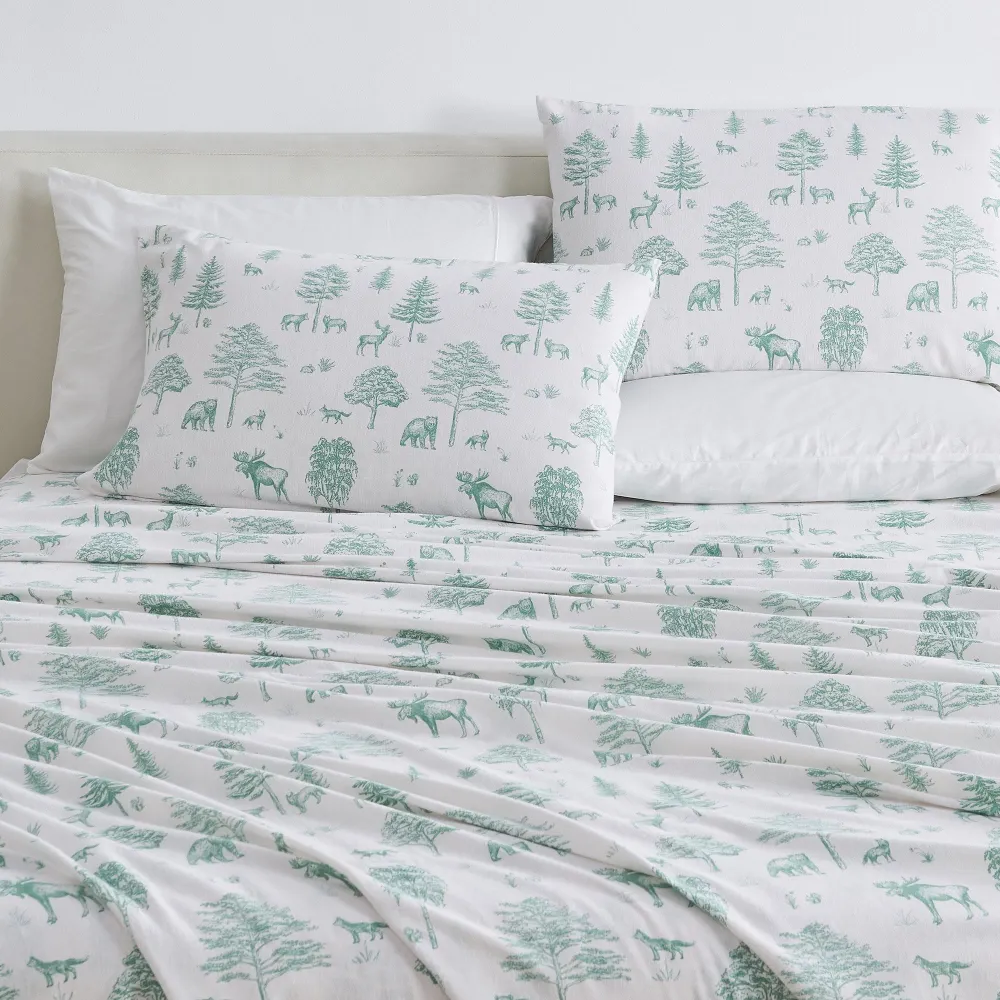 Cotton Flannel Sheet Bedding Set