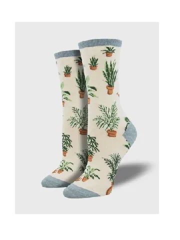 Cozy Heart-Motif Cotton Crew Socks