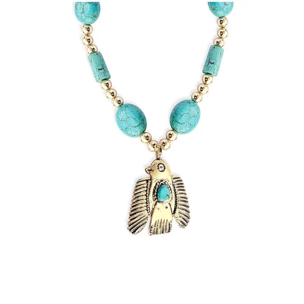 Mixed Detail Statement Necklace