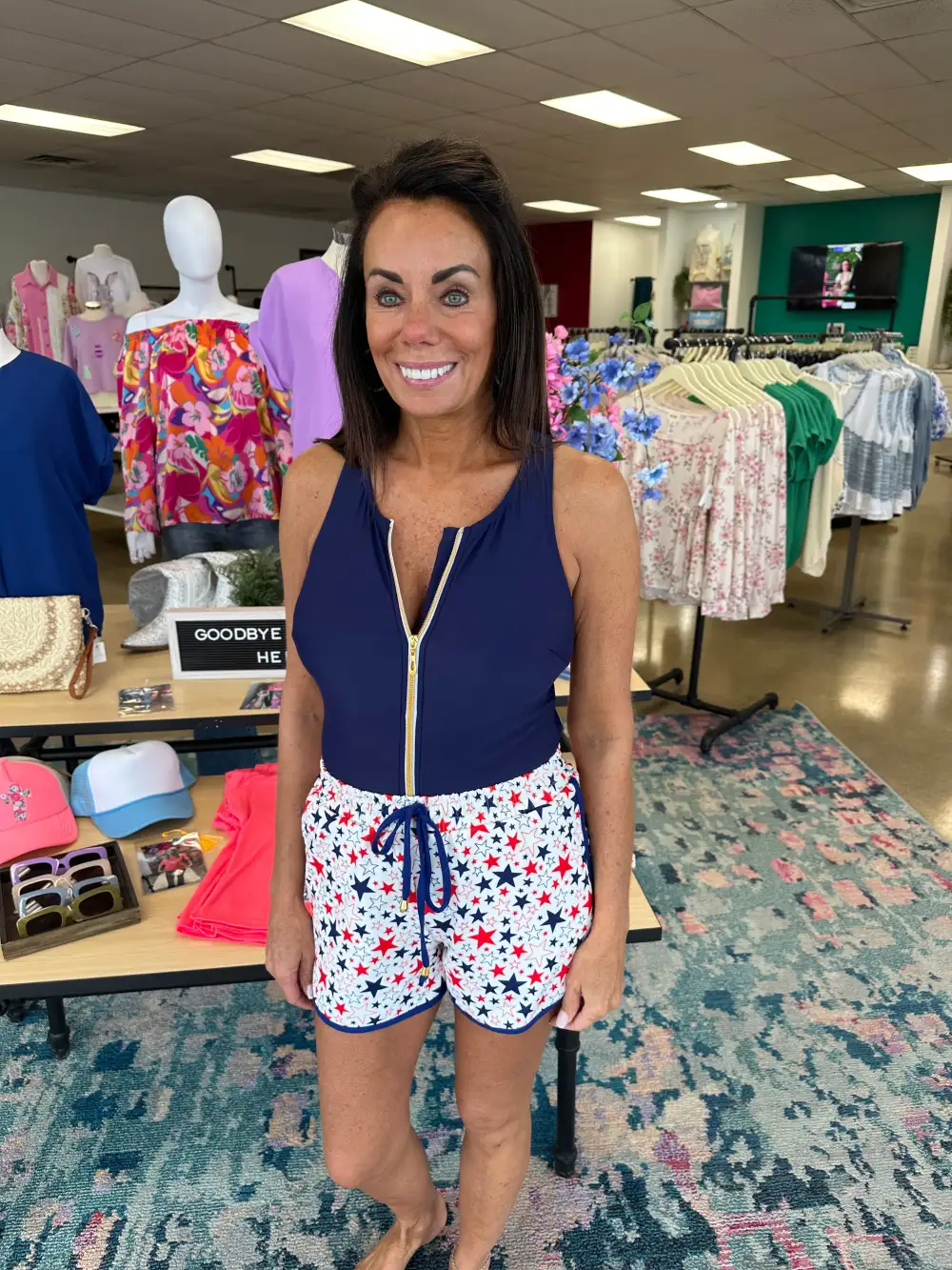 Sequin Drawstring Shorts