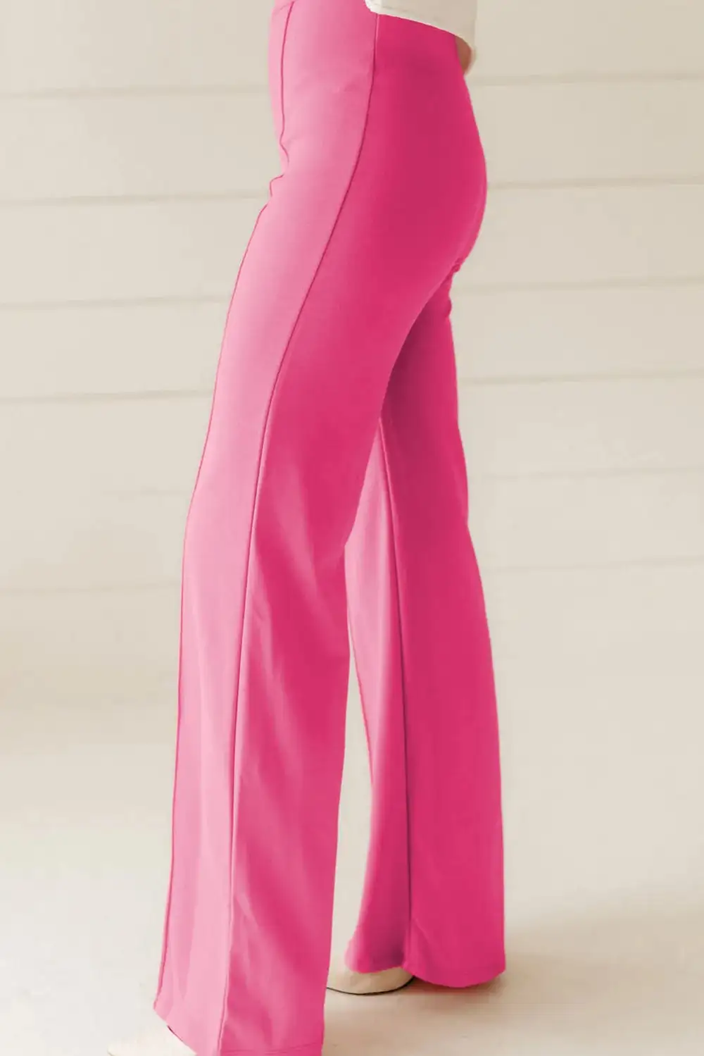 Relaxed High Waist Straight Leg Pants