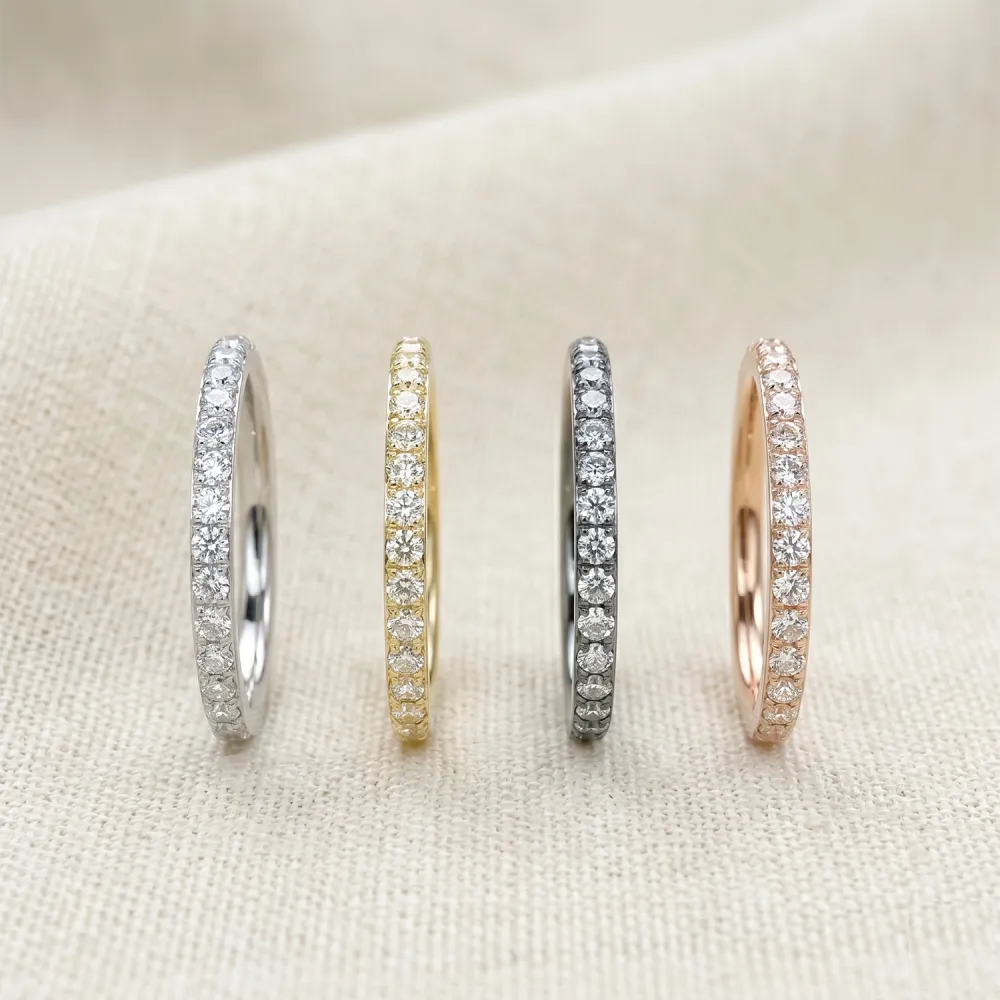 Titanium Crystal Hinged Hoop Ring