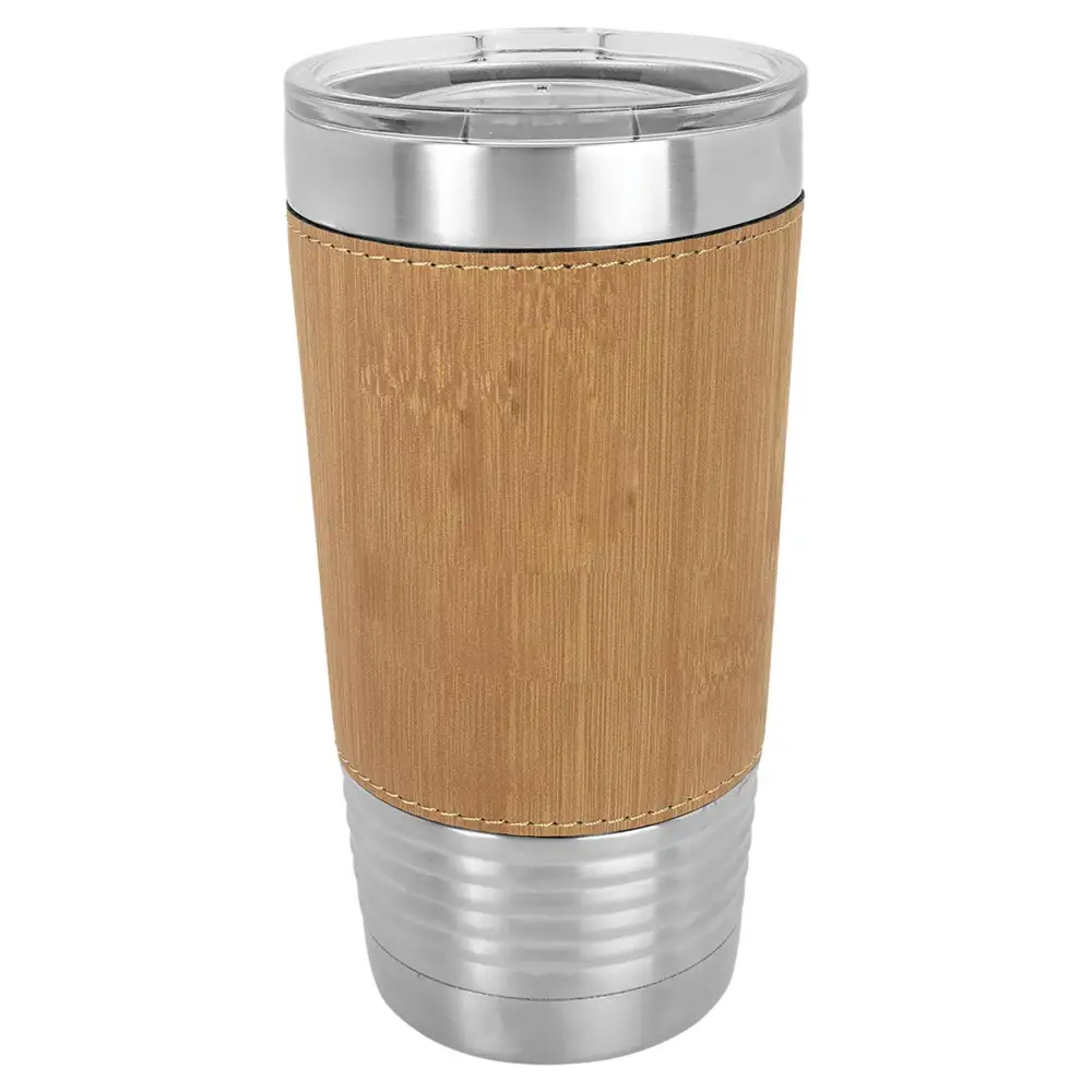 Faux Leatherette Finish Stainless Steel Tumbler