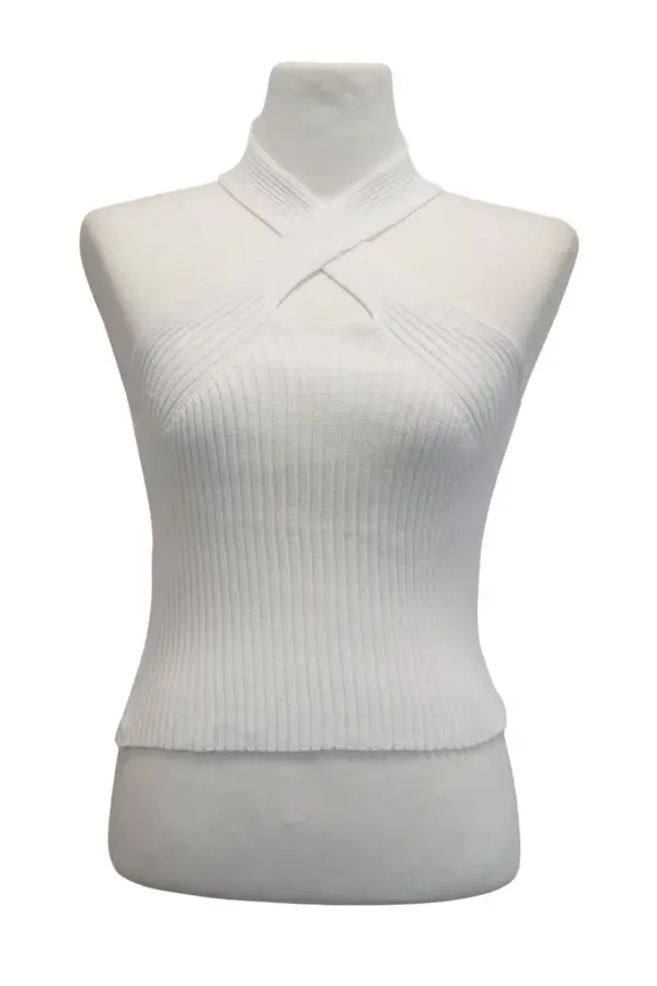 Twist Front Knitted Top