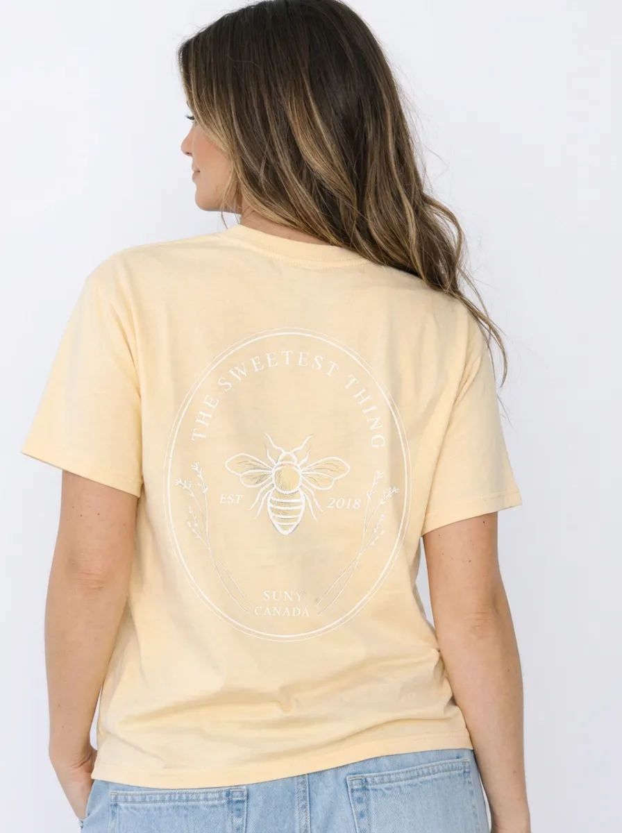 Women's Bee Nature Lover The Sweetest Thing Printed T-shirt