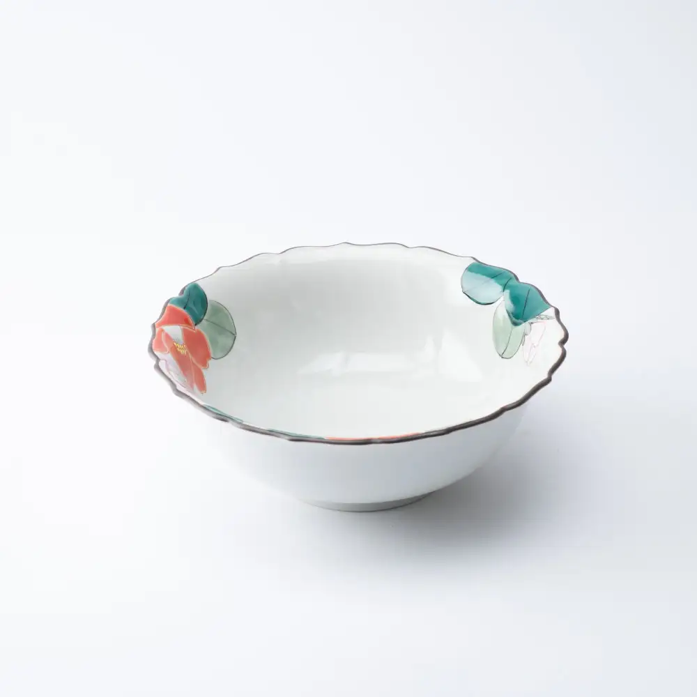 Camellia Floral Serving Bowl