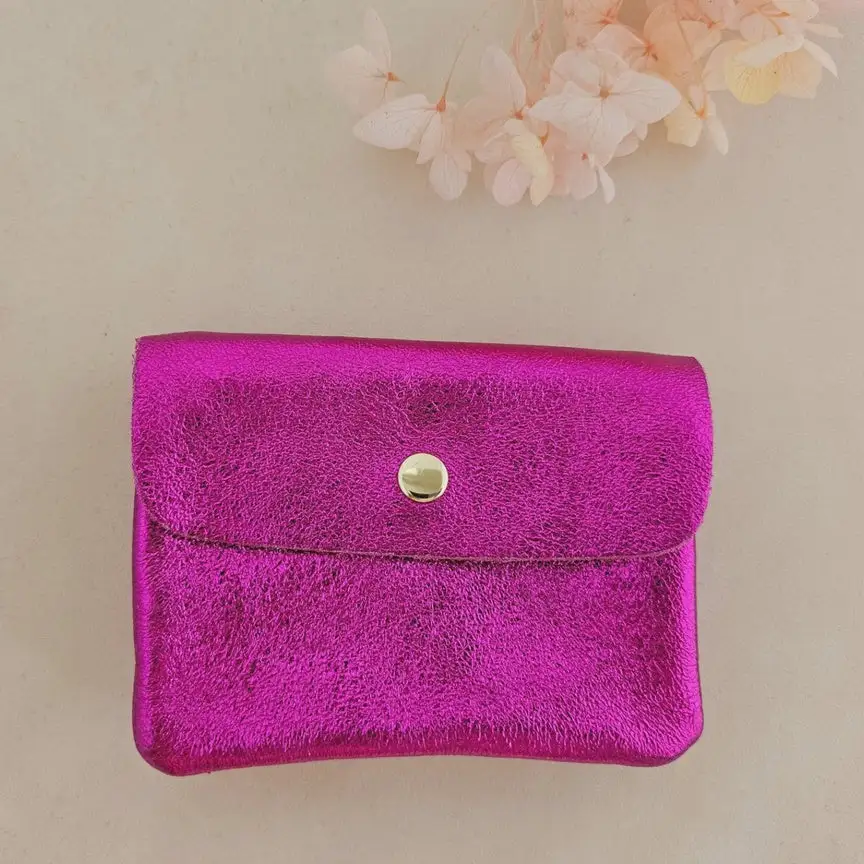 Compact Leather Coin Purse