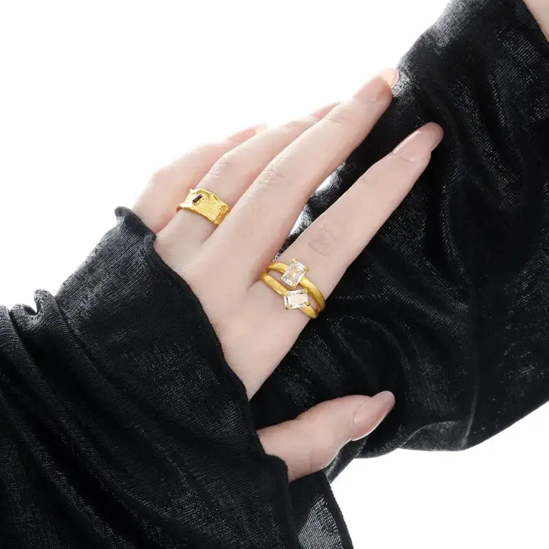 Dual Zircon Ring