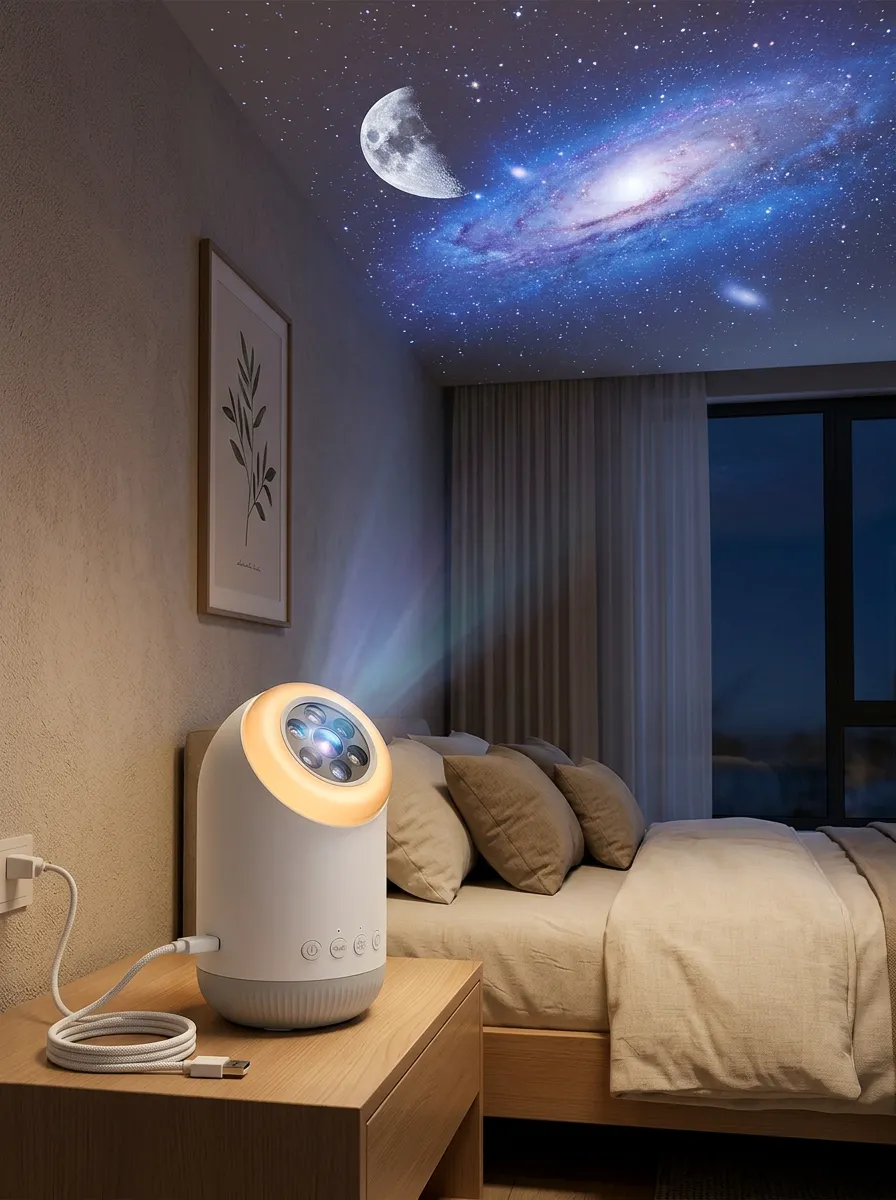 Starfield Galaxy Moon Starry Sky Projector Night Light