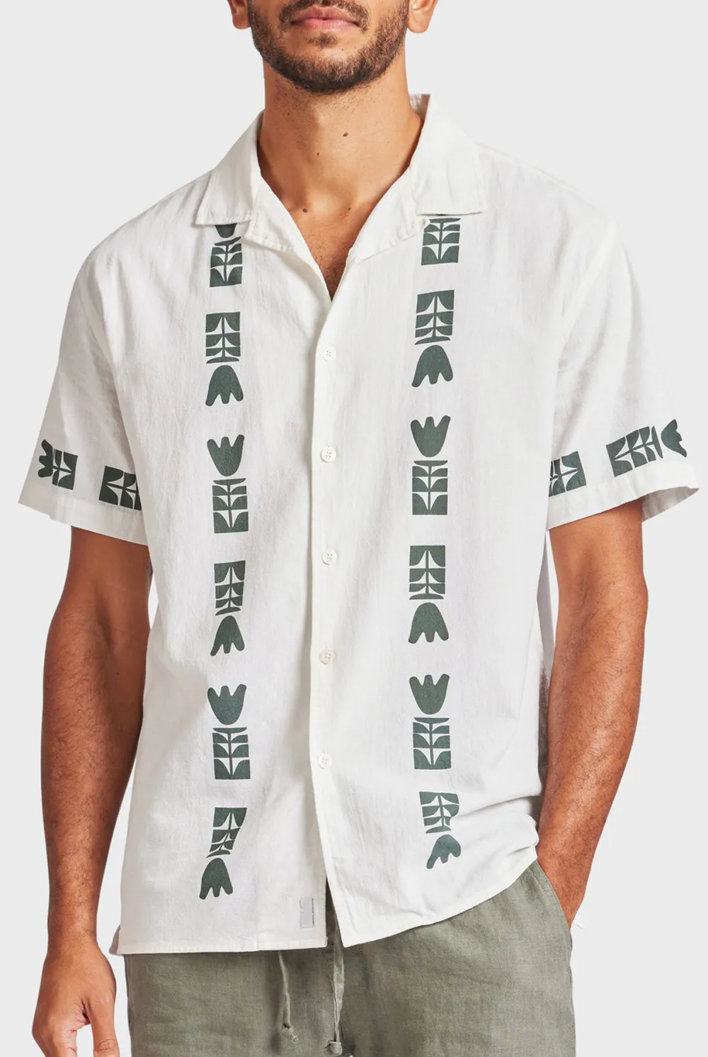 Casual Vacation Camp Collar Short Sleeve Shirt
