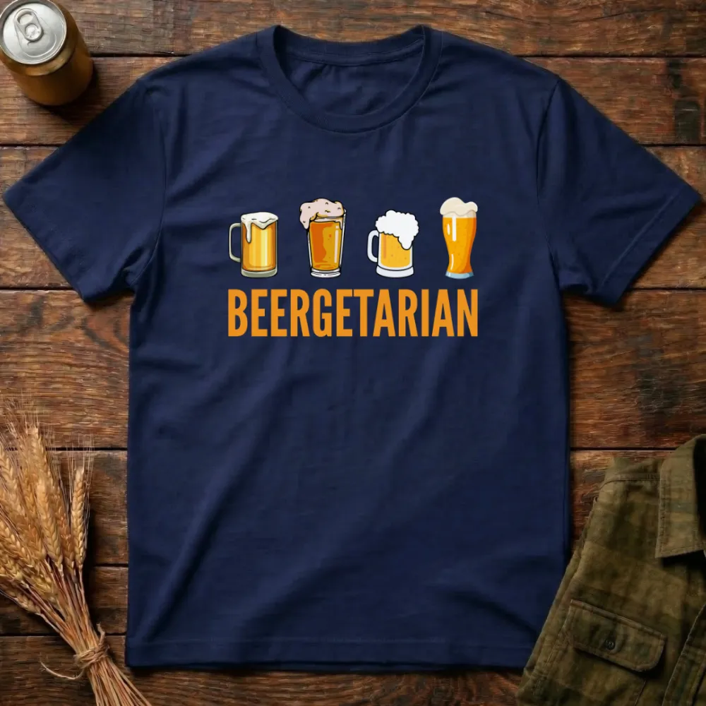 Beer pattern cotton T-shirt